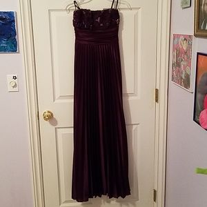 Purple prom gown